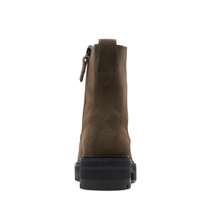 Orianna Cap - Dark Olive Suede