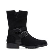 Clarkwell Mid - Black Wlined Leather