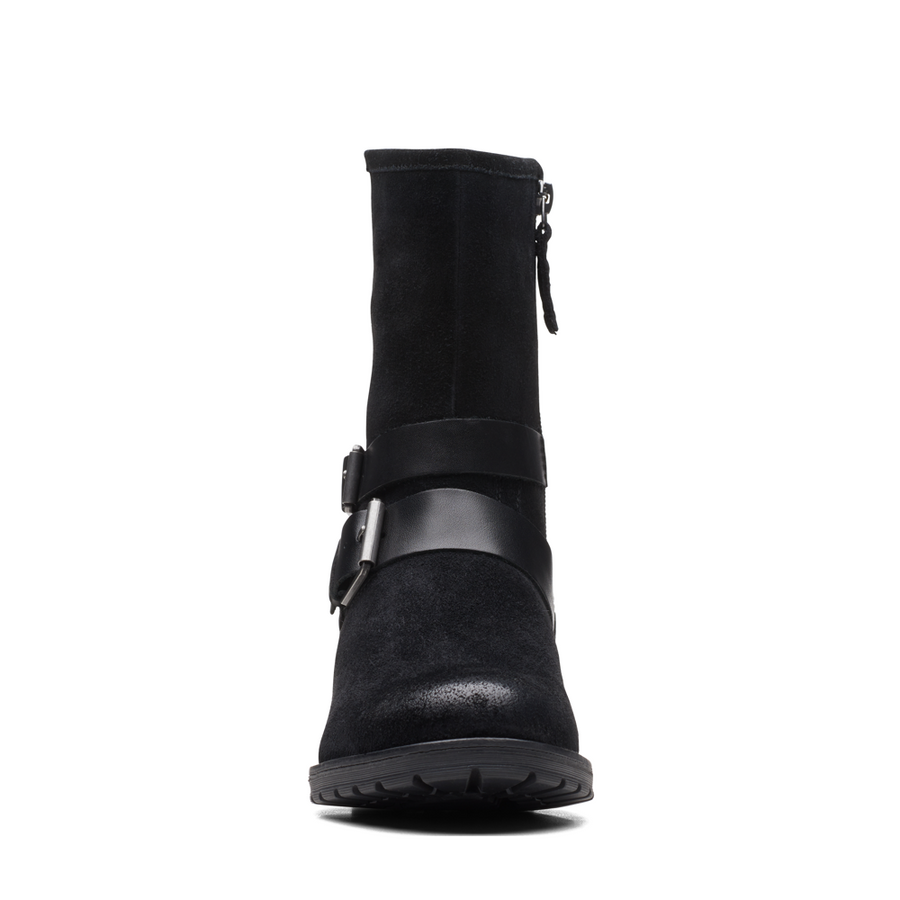 Clarkwell Mid - Black Wlined Leather