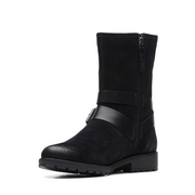 Clarkwell Mid - Black Wlined Leather