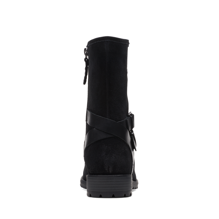 Clarkwell Mid - Black Wlined Leather