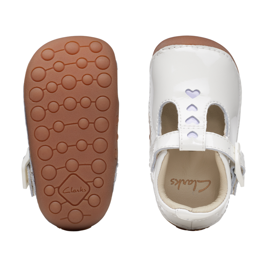 Tiny Beat T. - White Patent