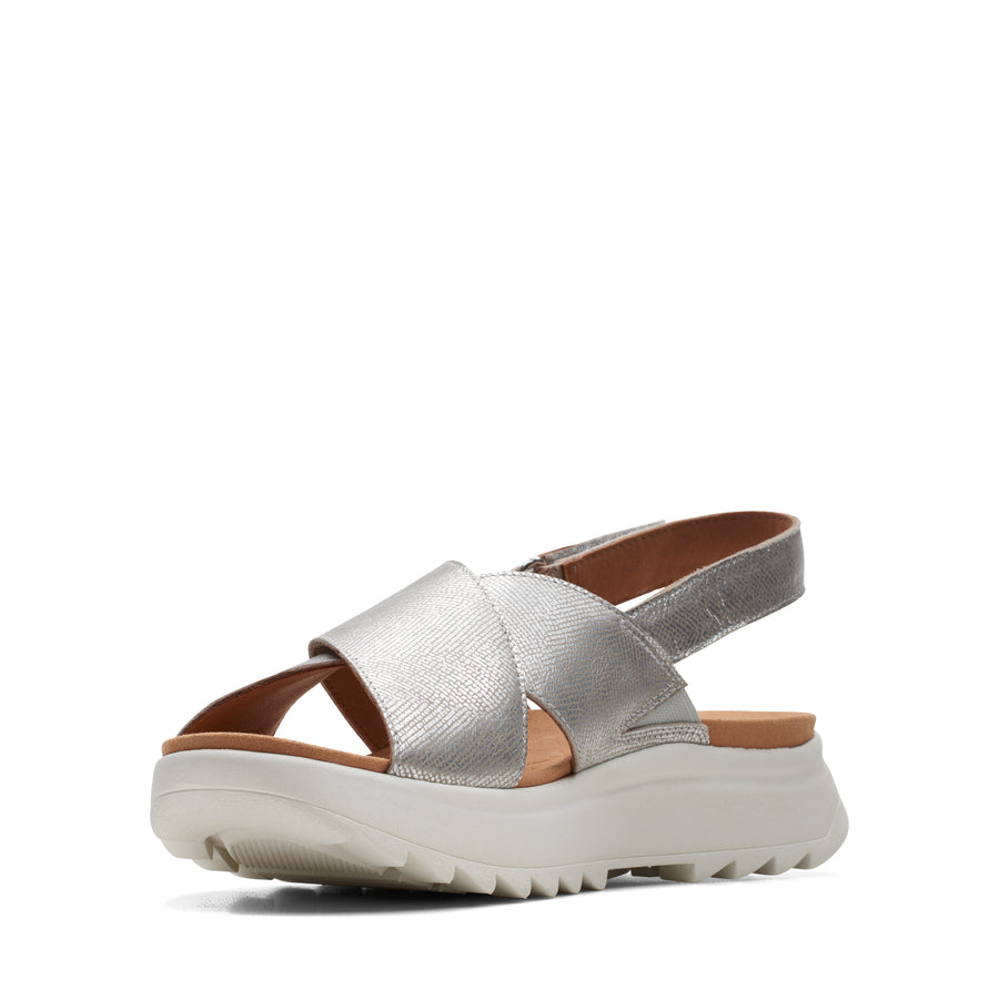 Clarks - DashLite Wish - Silver Synthetic - Sandals