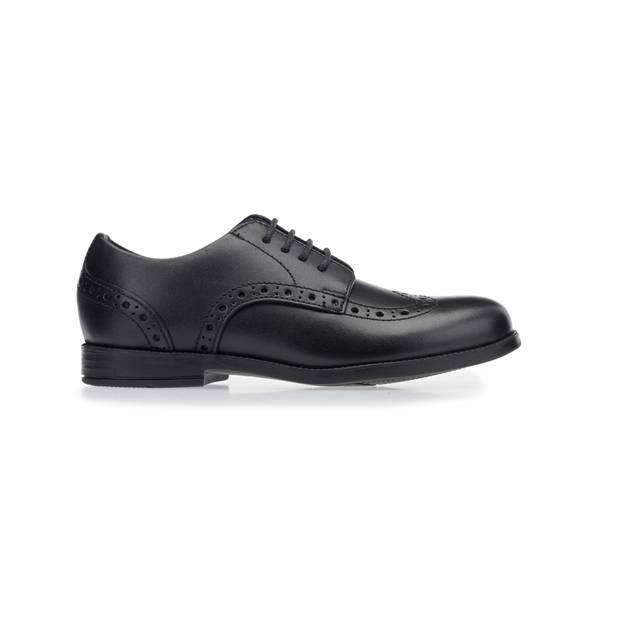 Start Rite - Brogue Pri - Black Leather - School Shoes