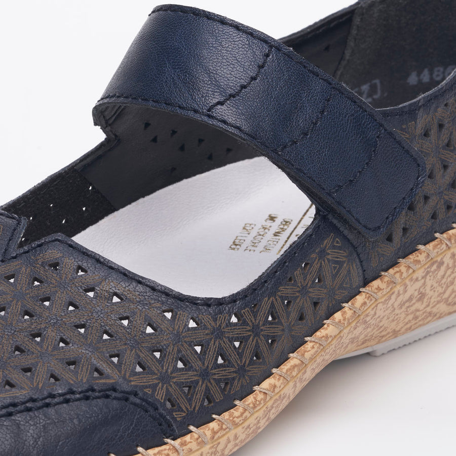 Rieker - 44864-14 - Cindy - Pazifik - Shoes