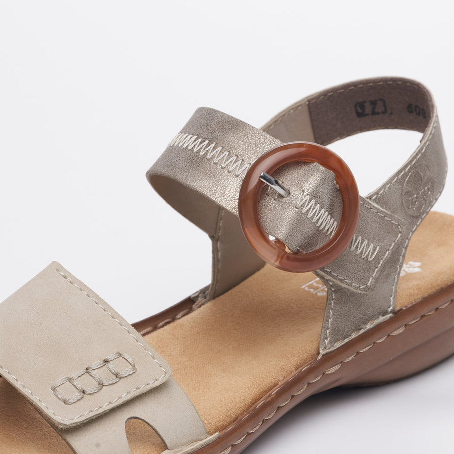 Rieker - 608Z3-60 - Grey - Sandals