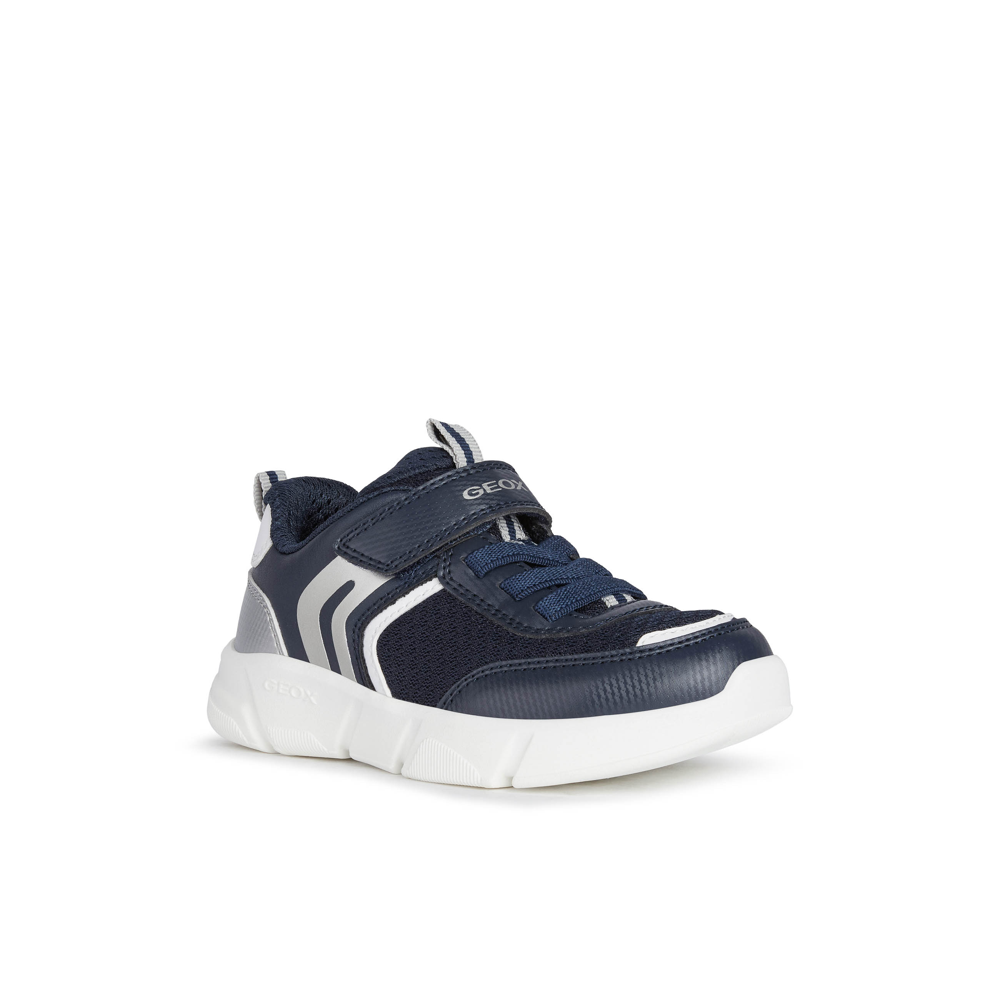 Geox - J Aril Boy - Navy/Silver - Trainers
