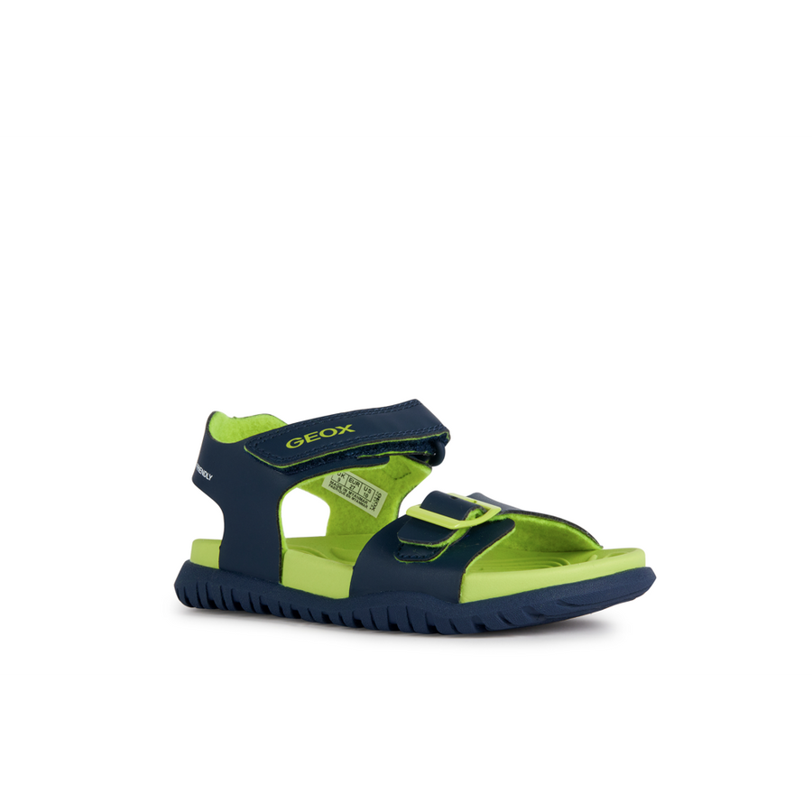Geox - J Sandal Fusbetto Bo - Navy/Lime - Sandals