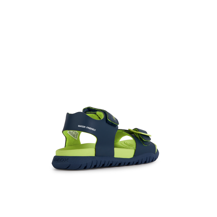 Geox - J Sandal Fusbetto Bo - Navy/Lime - Sandals