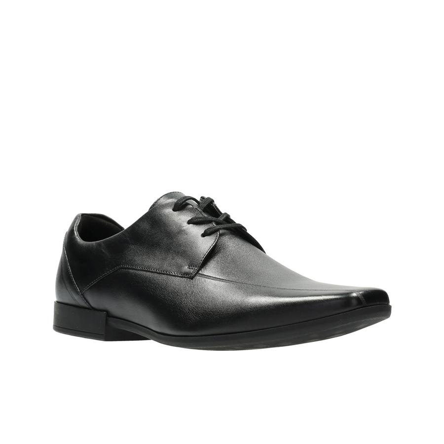 Glement Over Black Leather