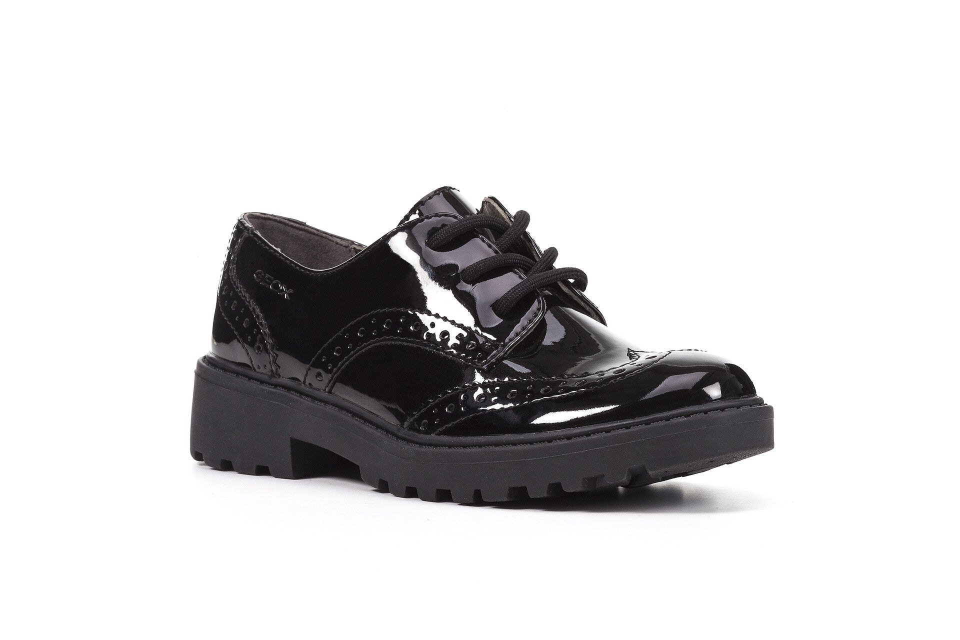 Geox - J Casey N - Black Synthetic - School Shoes
