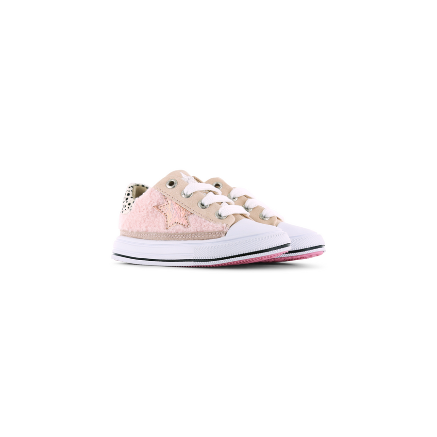 Shoesme - ON23S266-A - Beige Pink Teddy - Trainers